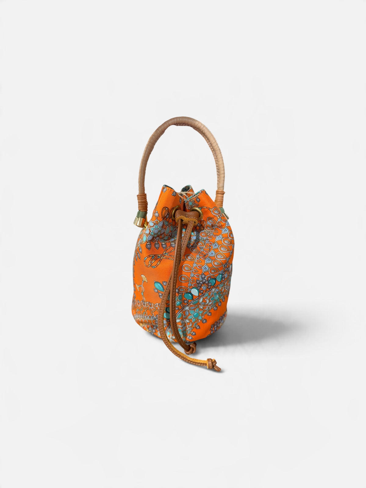 The Jewel Silk Bucket Bag