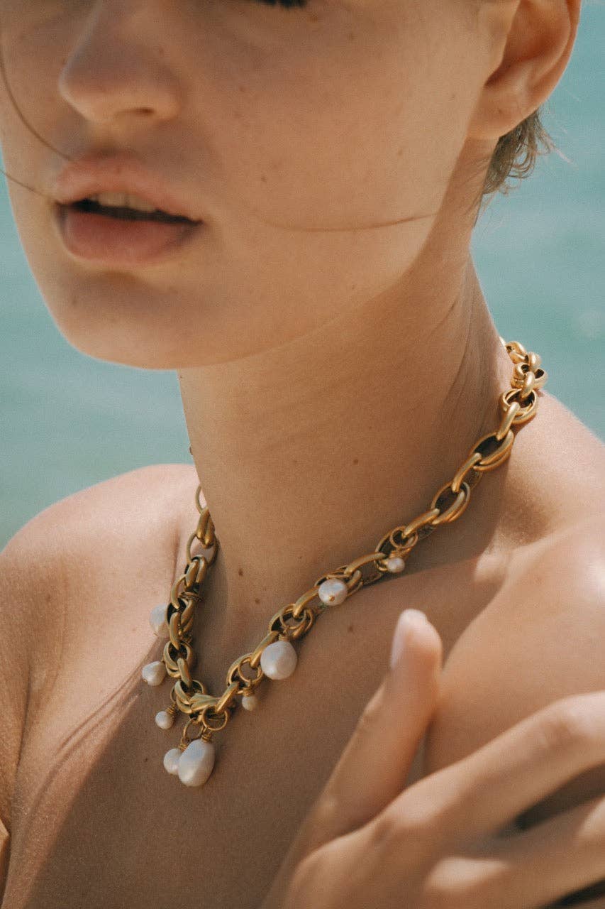 Bari Pearl Charm Necklace