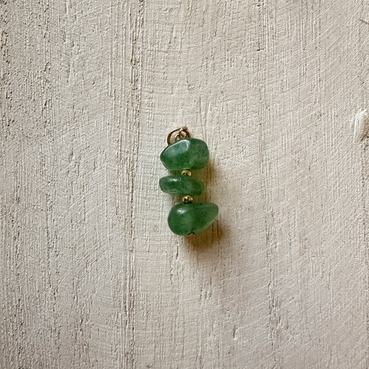 3 Stone Green Charm