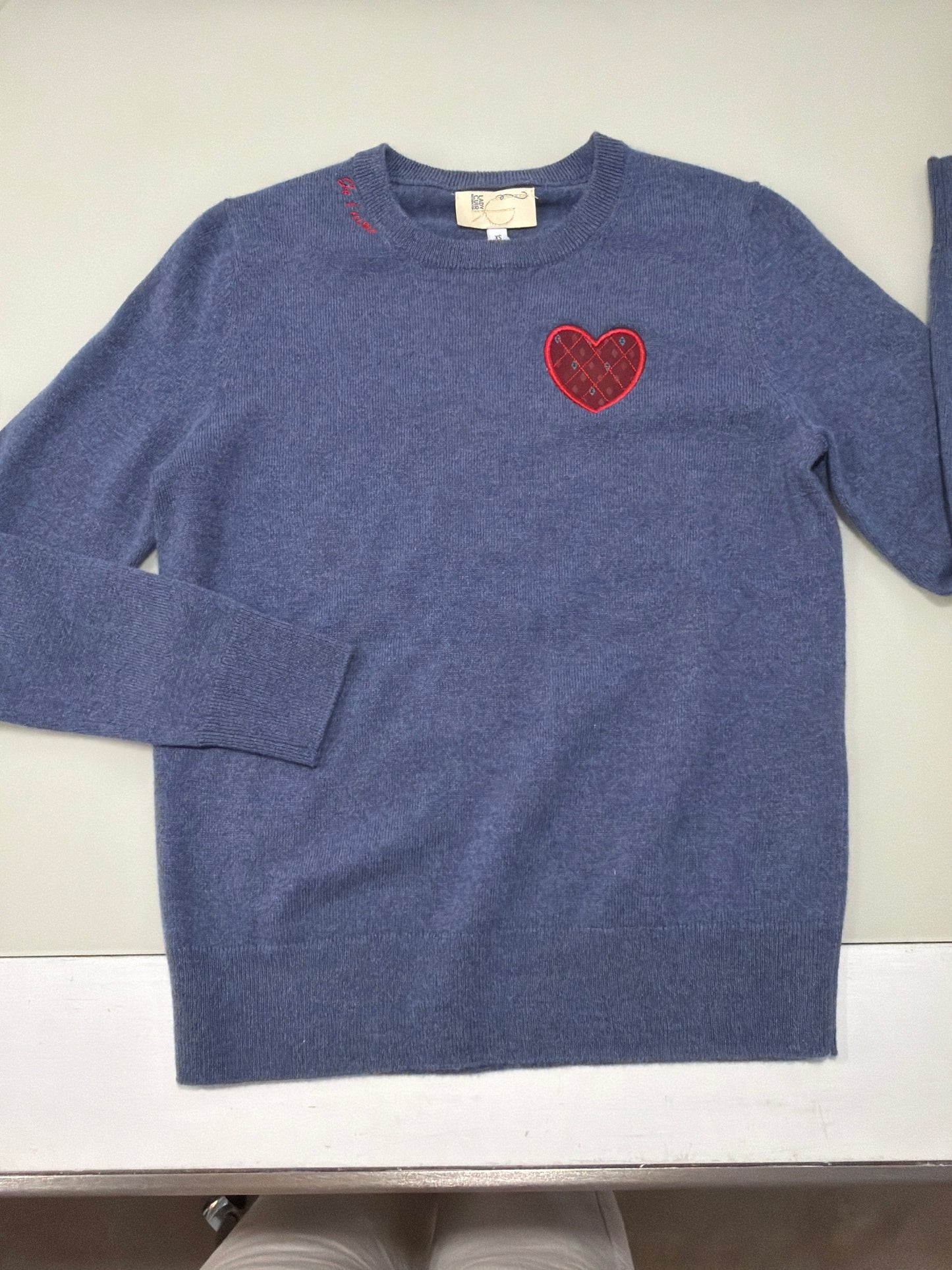 Lady Cuir Cashmere Jetaime sweater navy