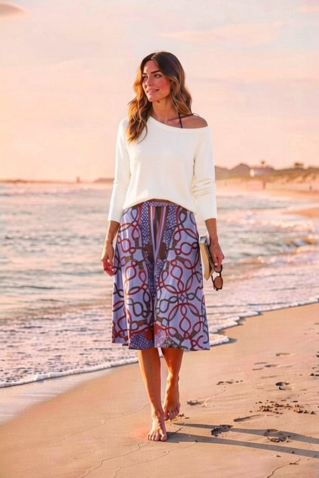 Bleu Nautical Skirt