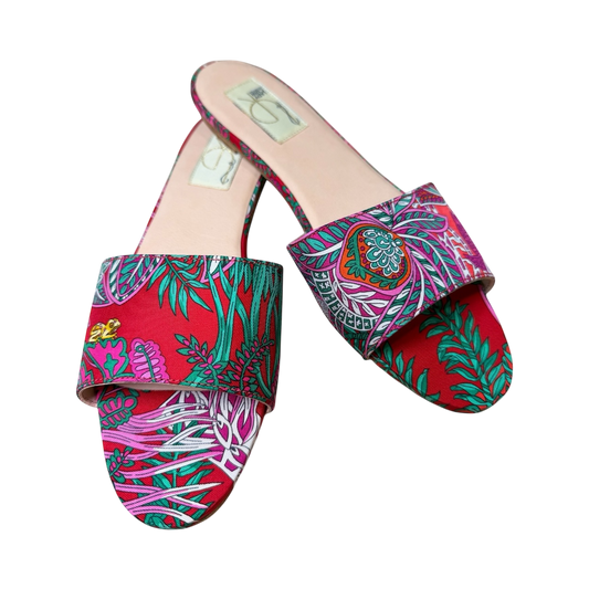 The Voliere Silk Sandals