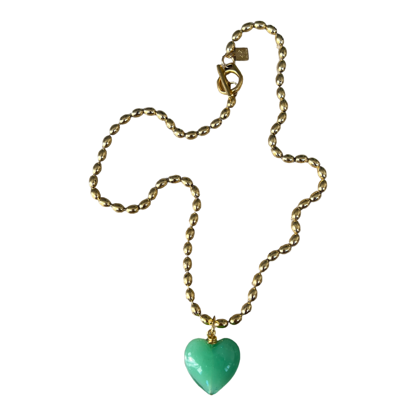 Bacio Mini Glass Heart Necklace