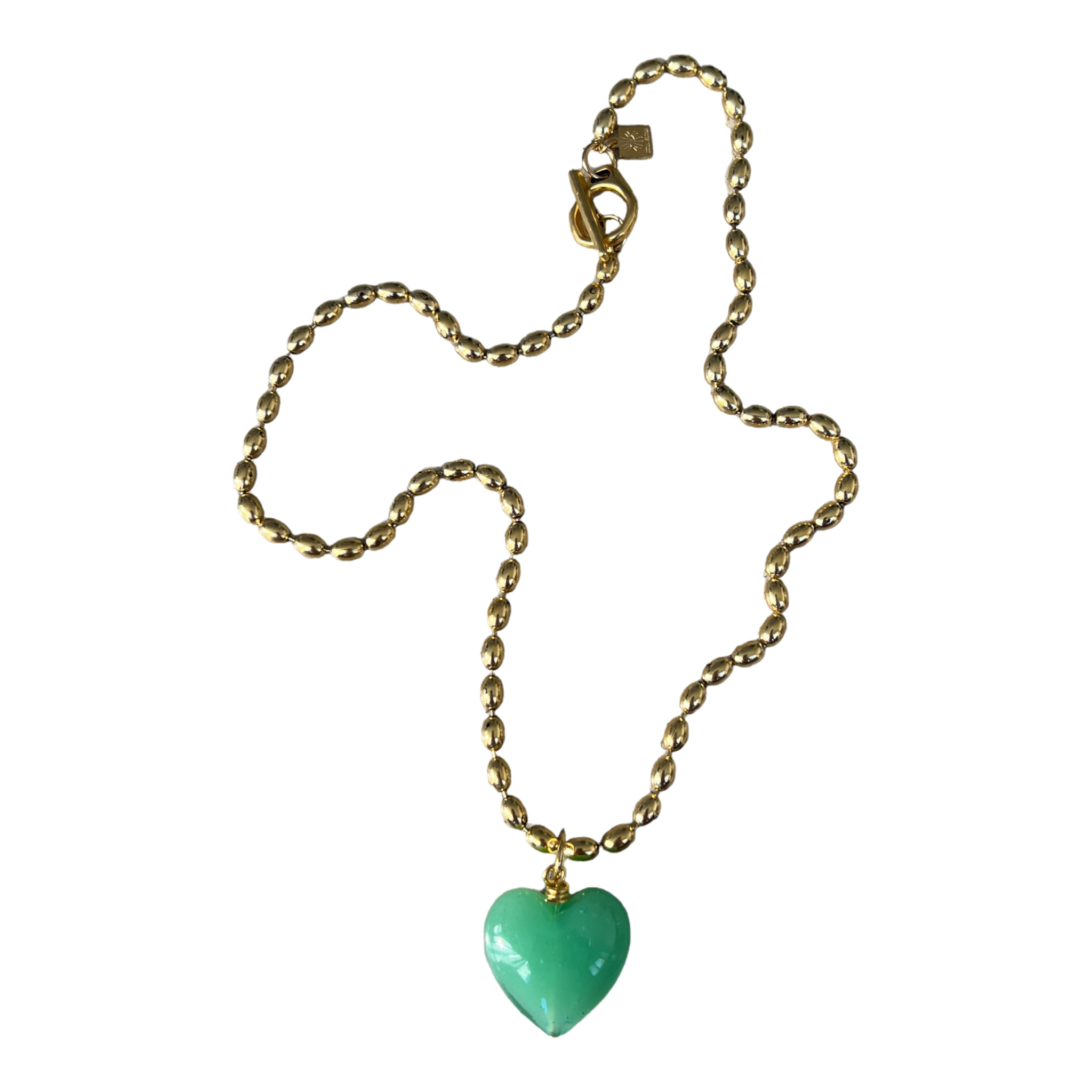 Bacio Mini Glass Heart Necklace
