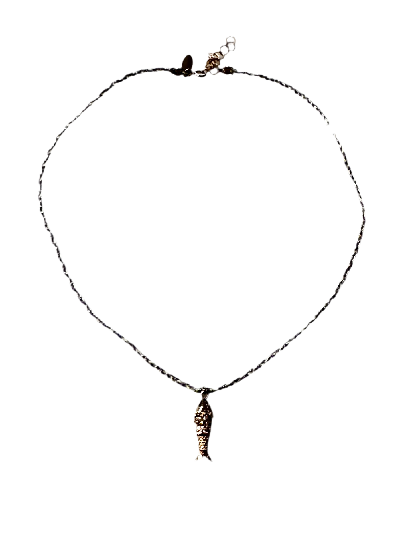 Johanne Paris Lurex Gold Fish necklace