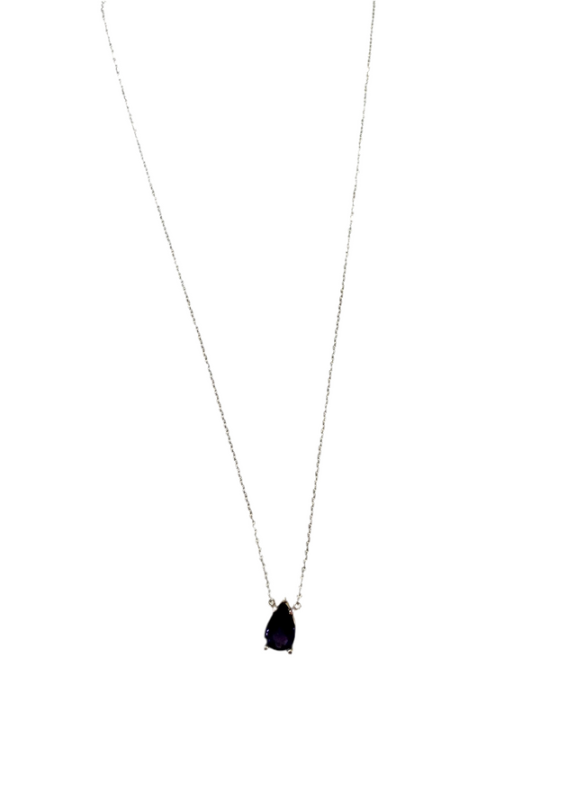 Theas Collection Violet sapphire + white gold Necklace
