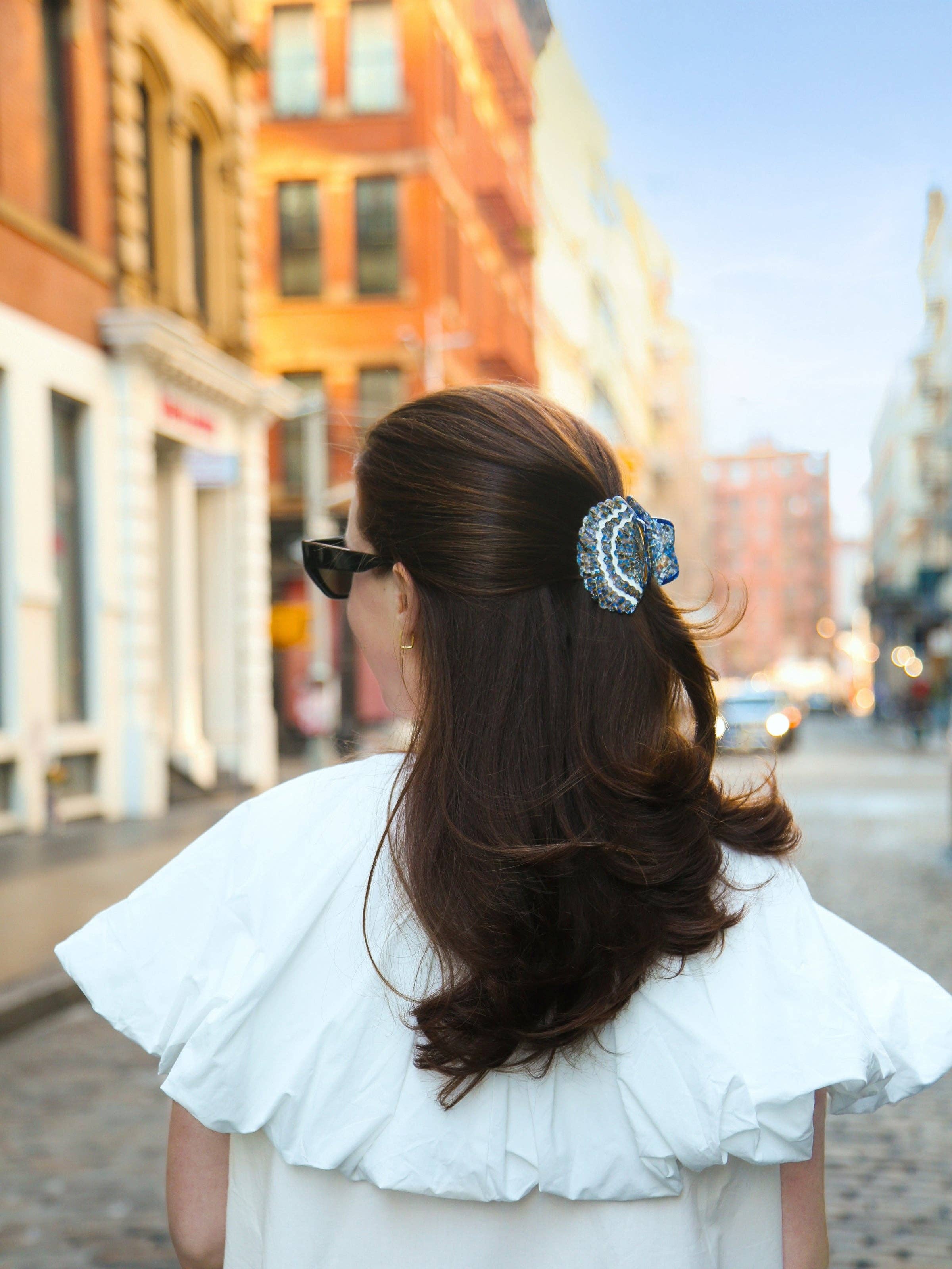 Hand-painted Seashell Claw Hair Clip