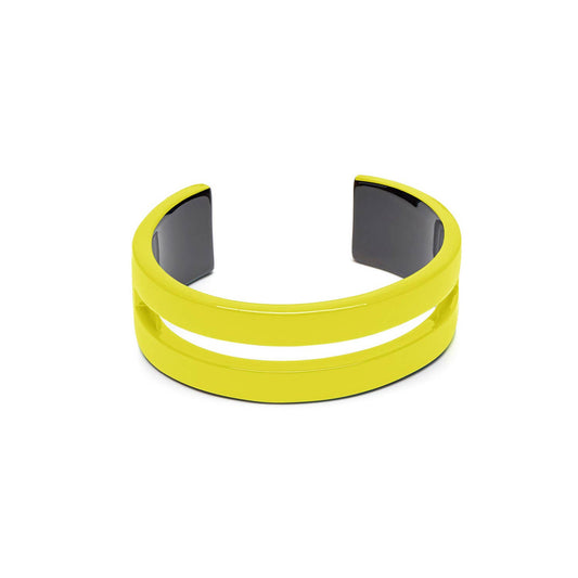 Chartreuse horn cut out cuff Bracelet