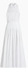Staud Romy Stretch Poplin Fit & Flare Shirtdress