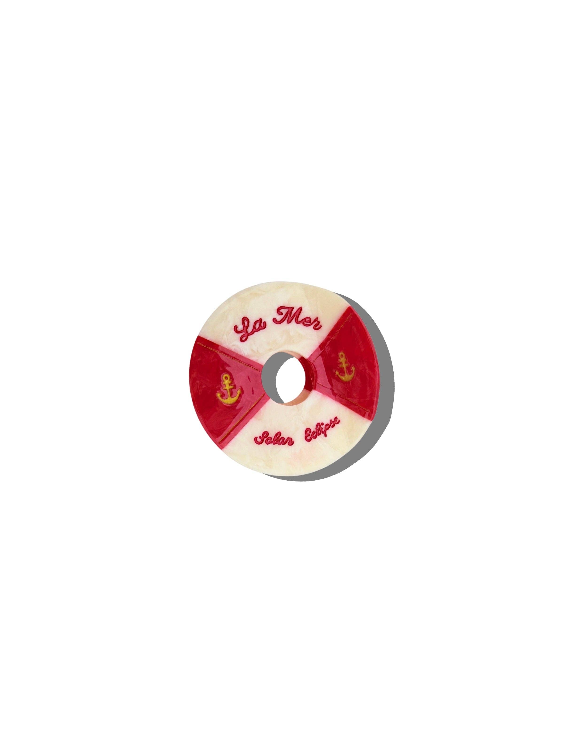 Hand-painted Lifesaver Claw Hair Clip