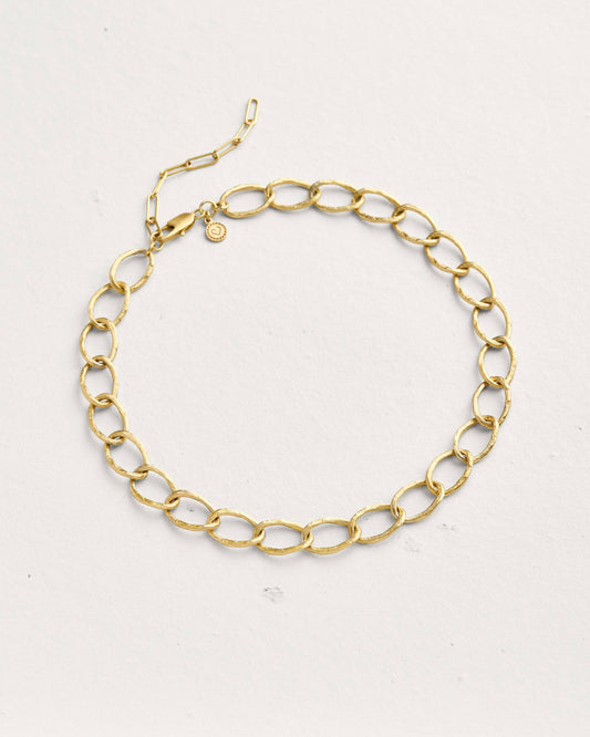 Weathered Curb Chain Necklace