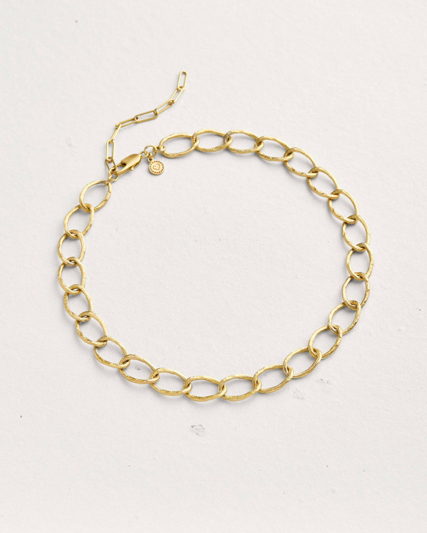 Weathered Curb Chain Necklace