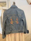 Vintage Levi Embroidered Denim Jacket XS