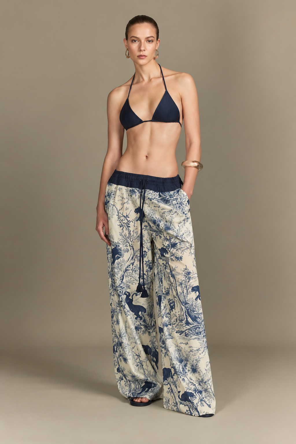 Yukio Toile Safari Straight Pants