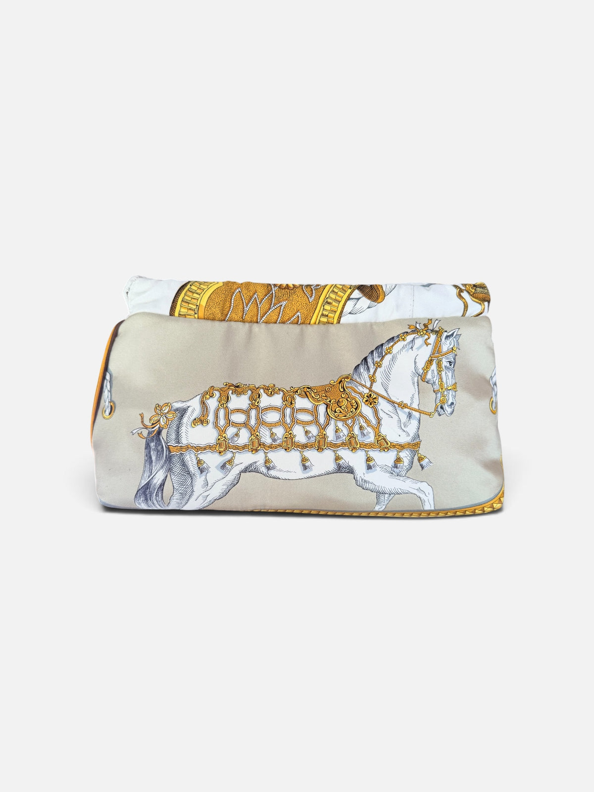 The Royal Equestrian Silk Clutch