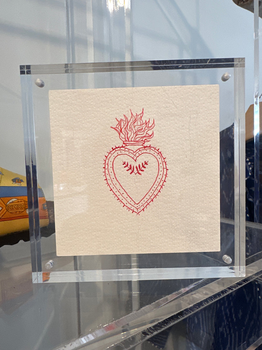 Acrylic art Bleeding Heart