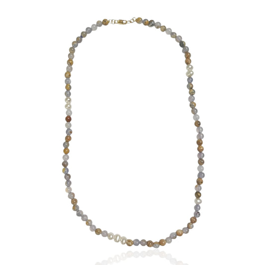 Chalcedony Necklace 18" -RW