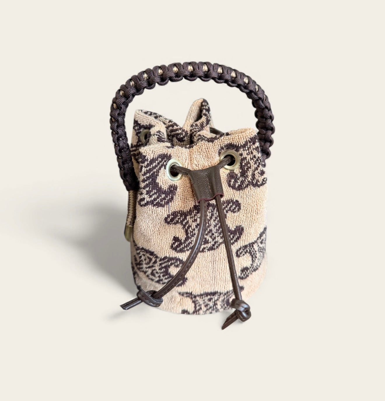The Repurposed Terry Petite Bucket  Bag