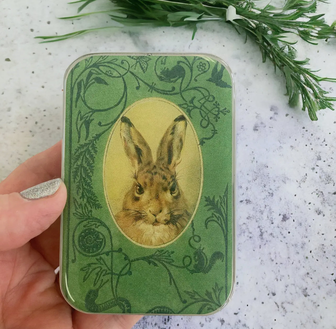 Bunny Notions Handcrafted Tin