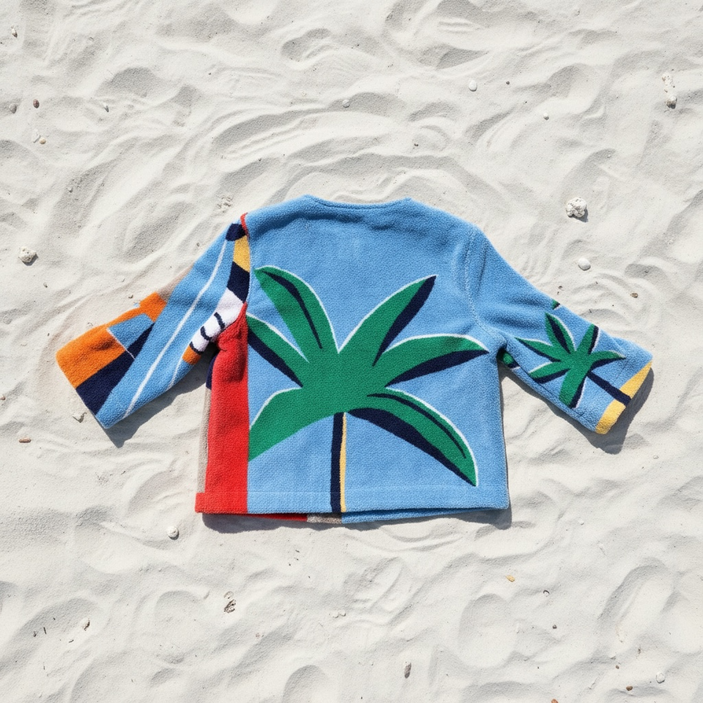 Palmier Bleu Terry Boat Jacket By Lady Cuir