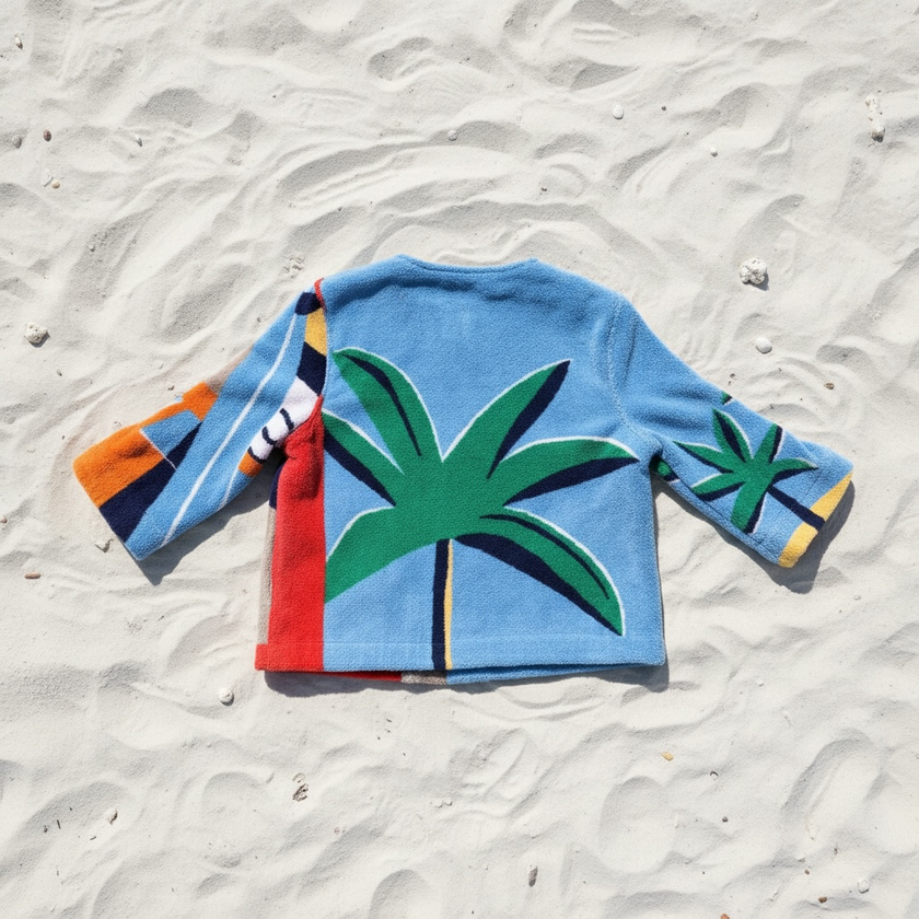 Palmier Bleu Terry Boat Jacket By Lady Cuir