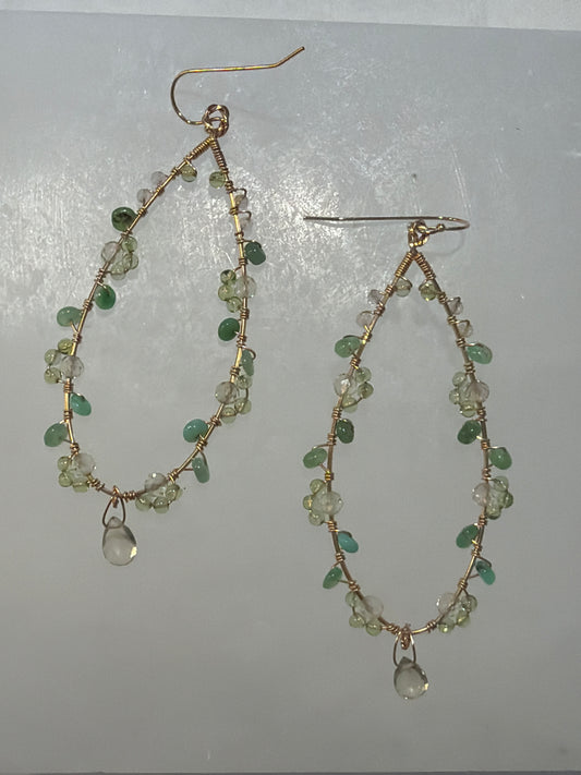 Raphaela Pasquilina Lemon Quartz Chrysoprase Earrings