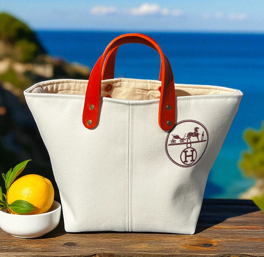 Lady Cuir- Up-cycle Petite Garment bag hand-crafted shopper