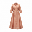 Seema Kahai Light brown Nila Bandini Shirt Dress