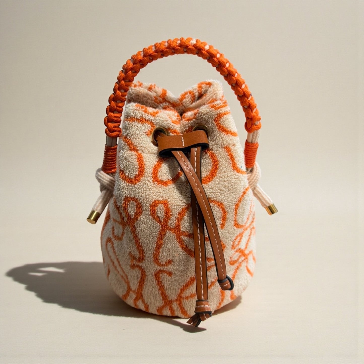 The Repurposed Terry Petite Bucket  Bag