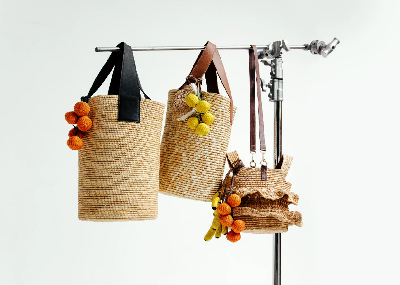 Sensi woven fruit bag charms