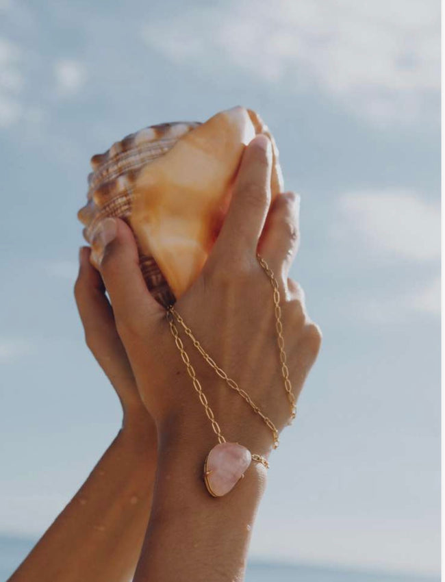 Pink Quartz Necklace