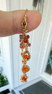 Raphaela Pasqualina Carnelian + pink tourmaline  Earrings