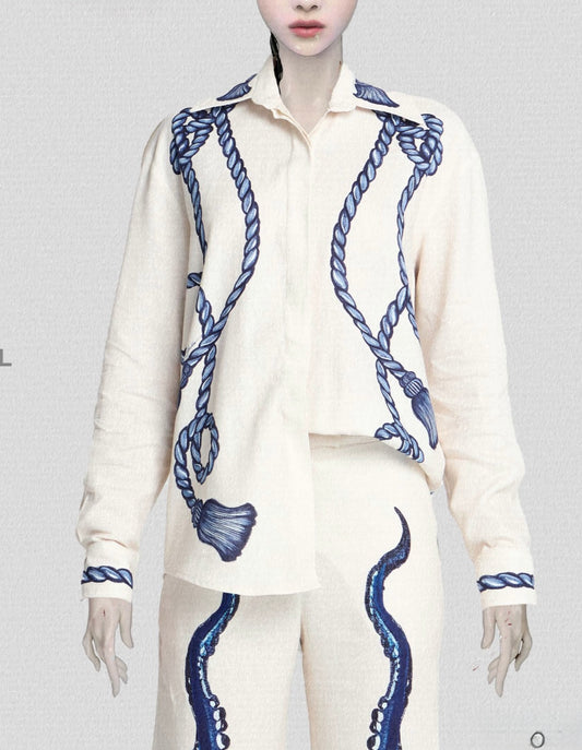 Yukio Ropes Linen Shirt