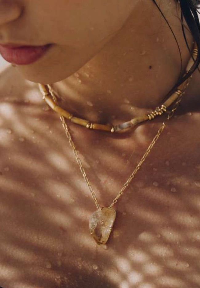 Citrine Stone Necklace