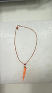 Theas Collection 14K Rose Gold Box Bracelet with Horn