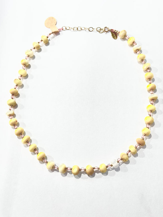 By Johanne yellow Tutti Frutti Necklace
