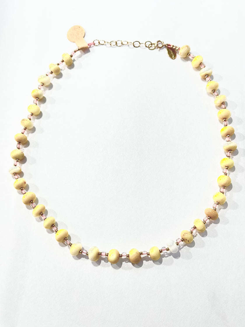 By Johanne yellow Tutti Frutti Necklace