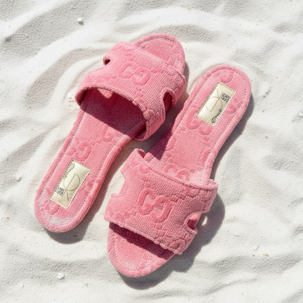 Up -Cycled Towel Sandals
