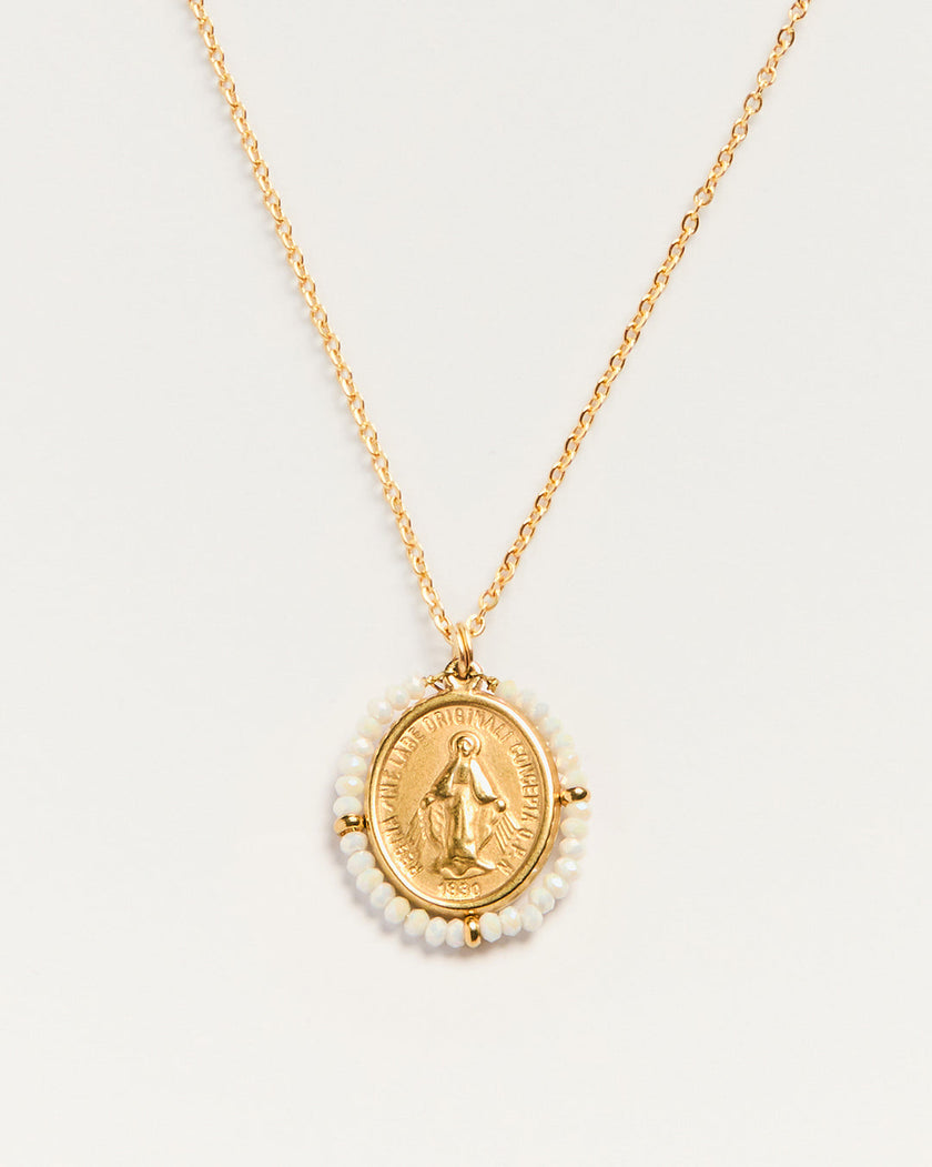 Palas Santa Maria Necklace in Shiny Cream