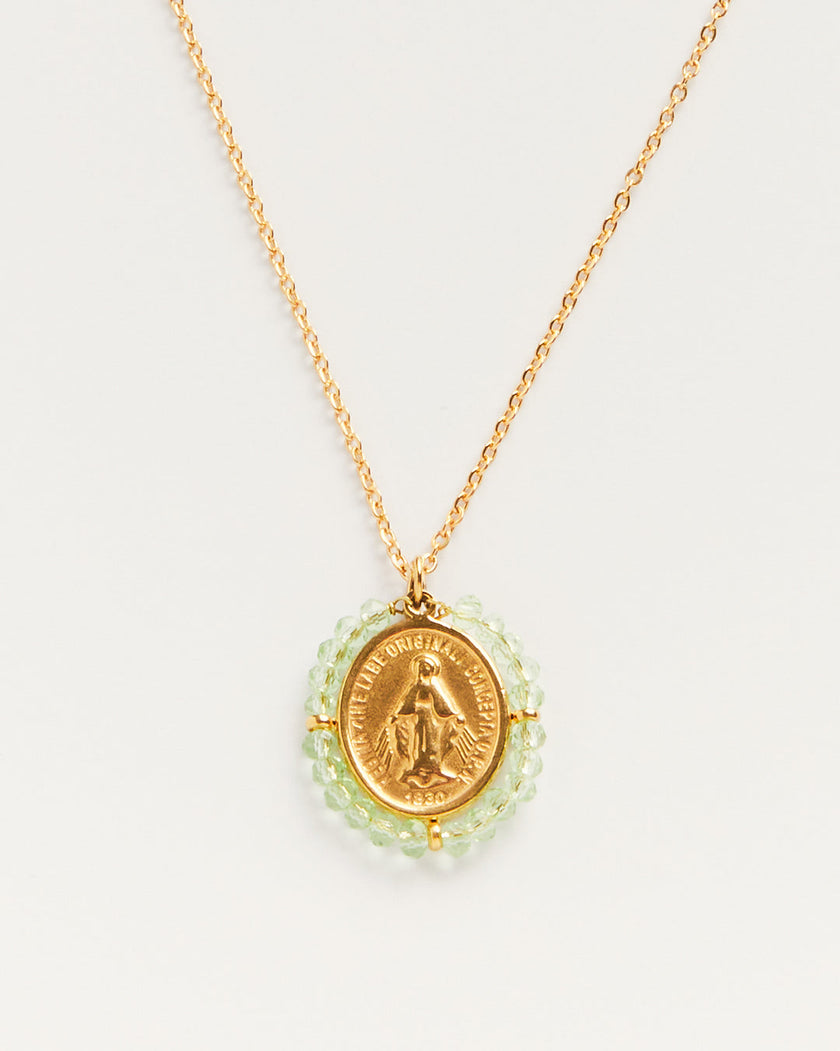 Palas Santa Maria Necklace in Transparent Water Green