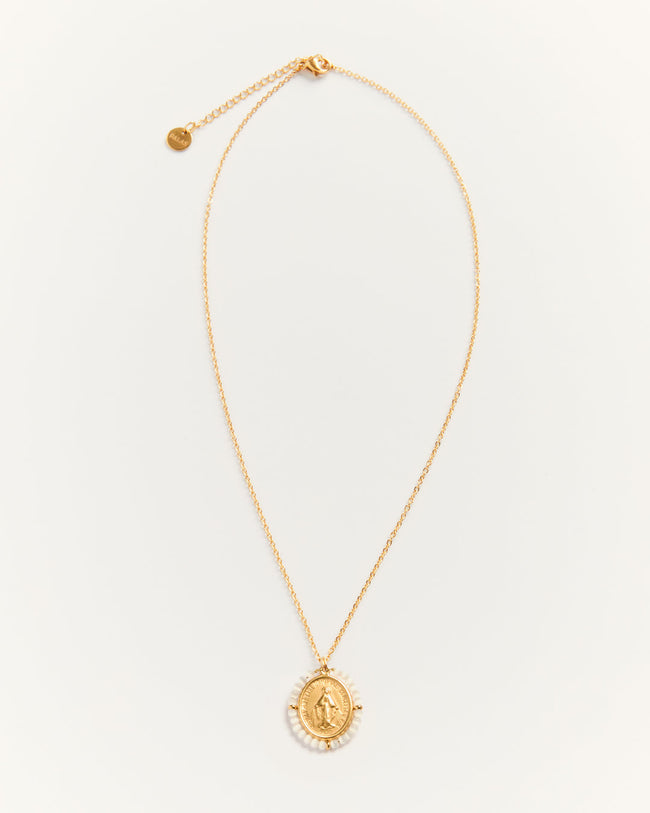 Santa Maria Precious Necklace in Pearly White
