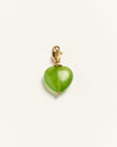 Palas Lolly Heart Charm-Green