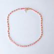 Clara Forno Risha Neon Necklace in Rose Quartz