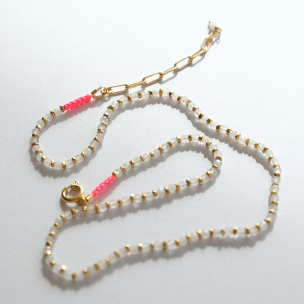 Clara Forno Mini Cerezo Necklace in Moonstone