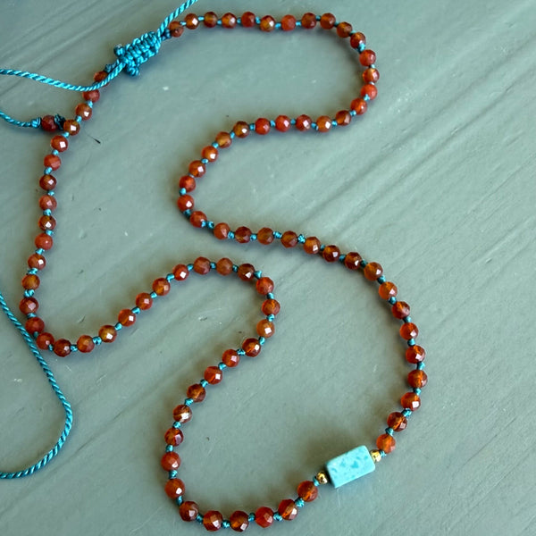 Clara Forno Kina Necklace Red Onix