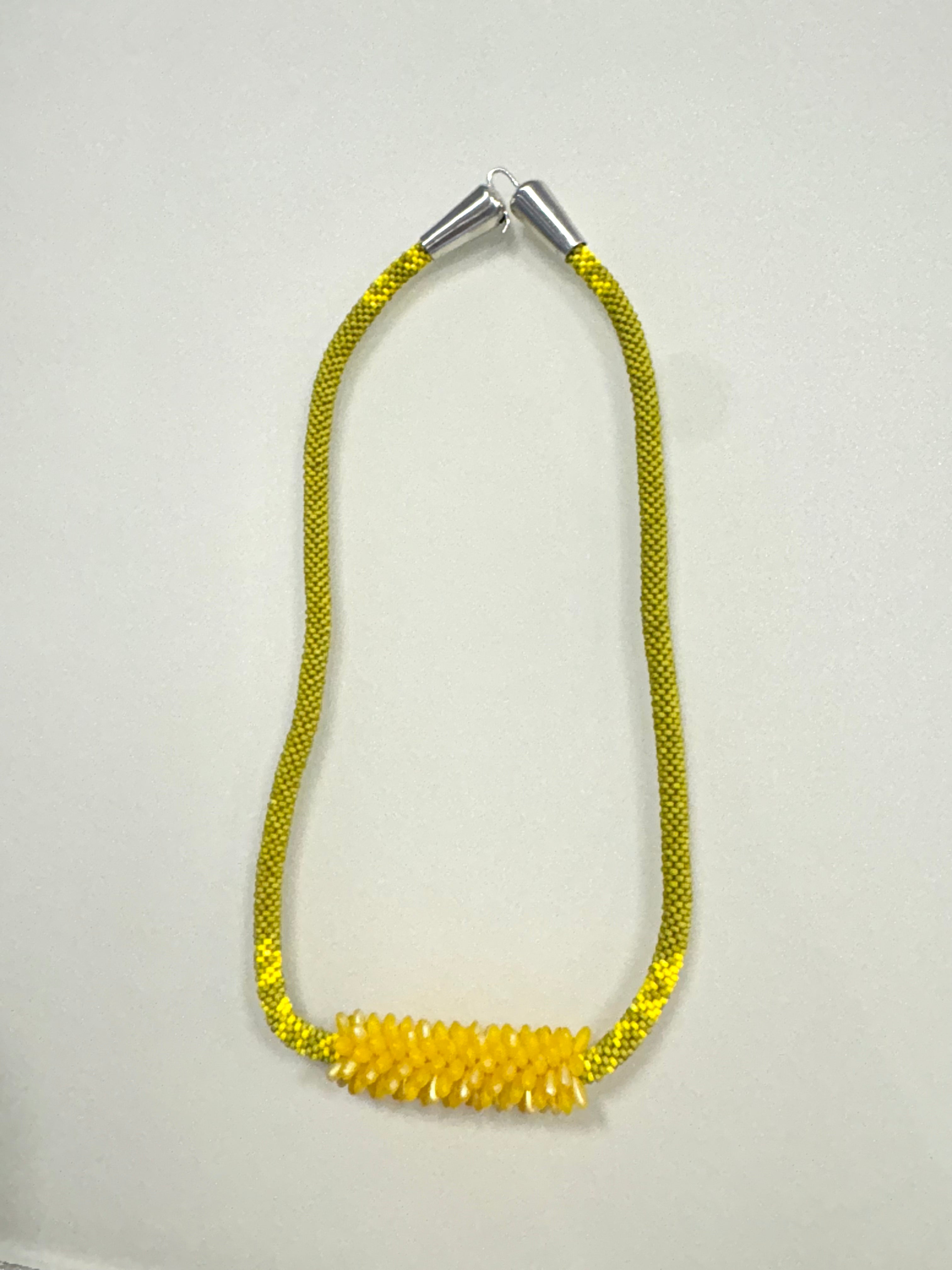 Claudia Vajardo  Rice Grain Necklace Yellow