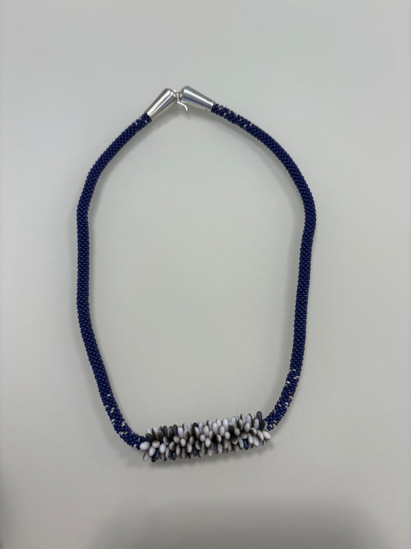 Claudia Fajardo Rice Grain Necklace - Blue