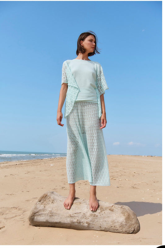 Sita Murt Openwork knit skirt