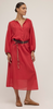 Ottad’Ame Belted Poplin Dress