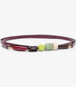 Ottod'Ame Leather Wrap Belt with Stone Details